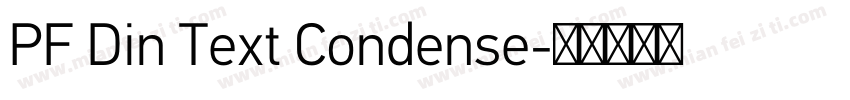 PF Din Text Condense字体转换